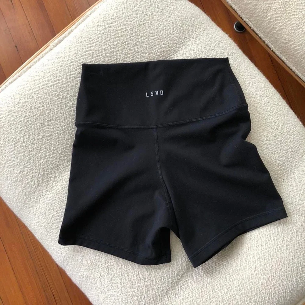 lskd - fusion ultra high-rise 4” short in black